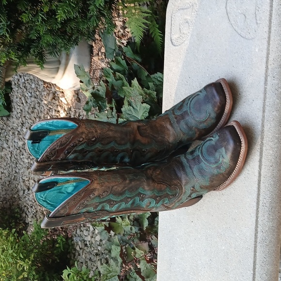 Justin Women's Marino Western Boot | Chocolate Sz 9 L4360 EUC - Picture 4 of 16